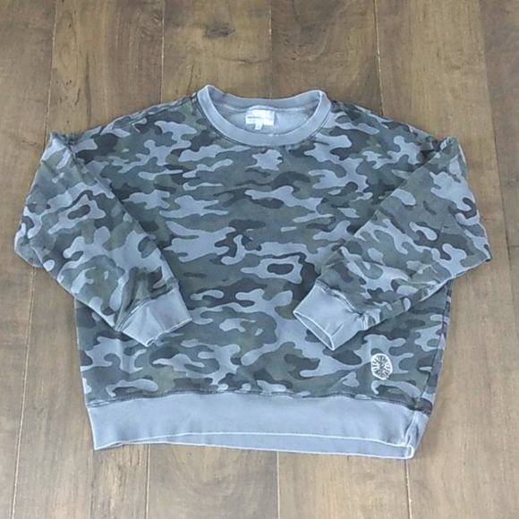 SOULCYCLE X SUNDRY CAMO SWEATSHIRT WOMANS L - Picture 1 of 7